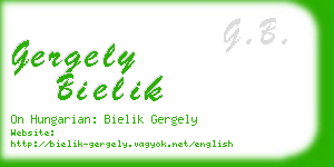 gergely bielik business card